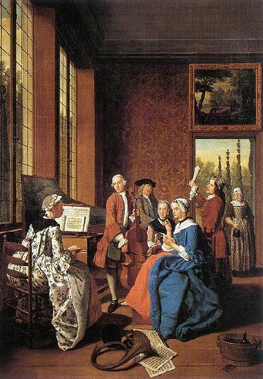 Jan Josef Horemans the Elder Concert in an Interior